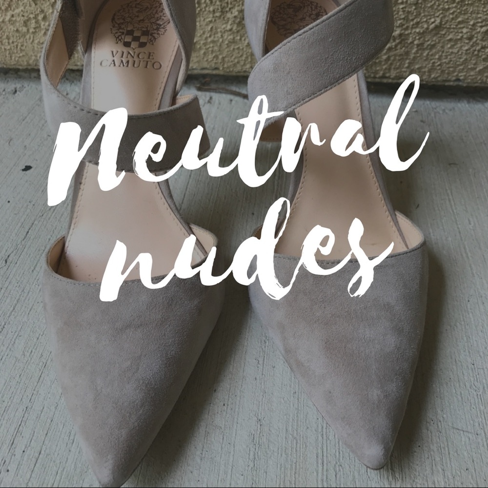 👡Vince Camuto Neutral Heels Size 8.5 👡