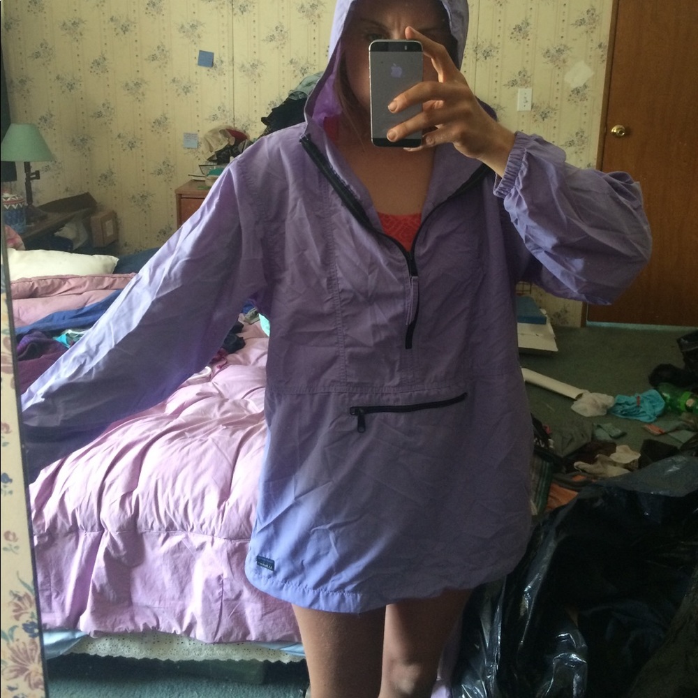 Awesome lilac LL Bean windbreaker