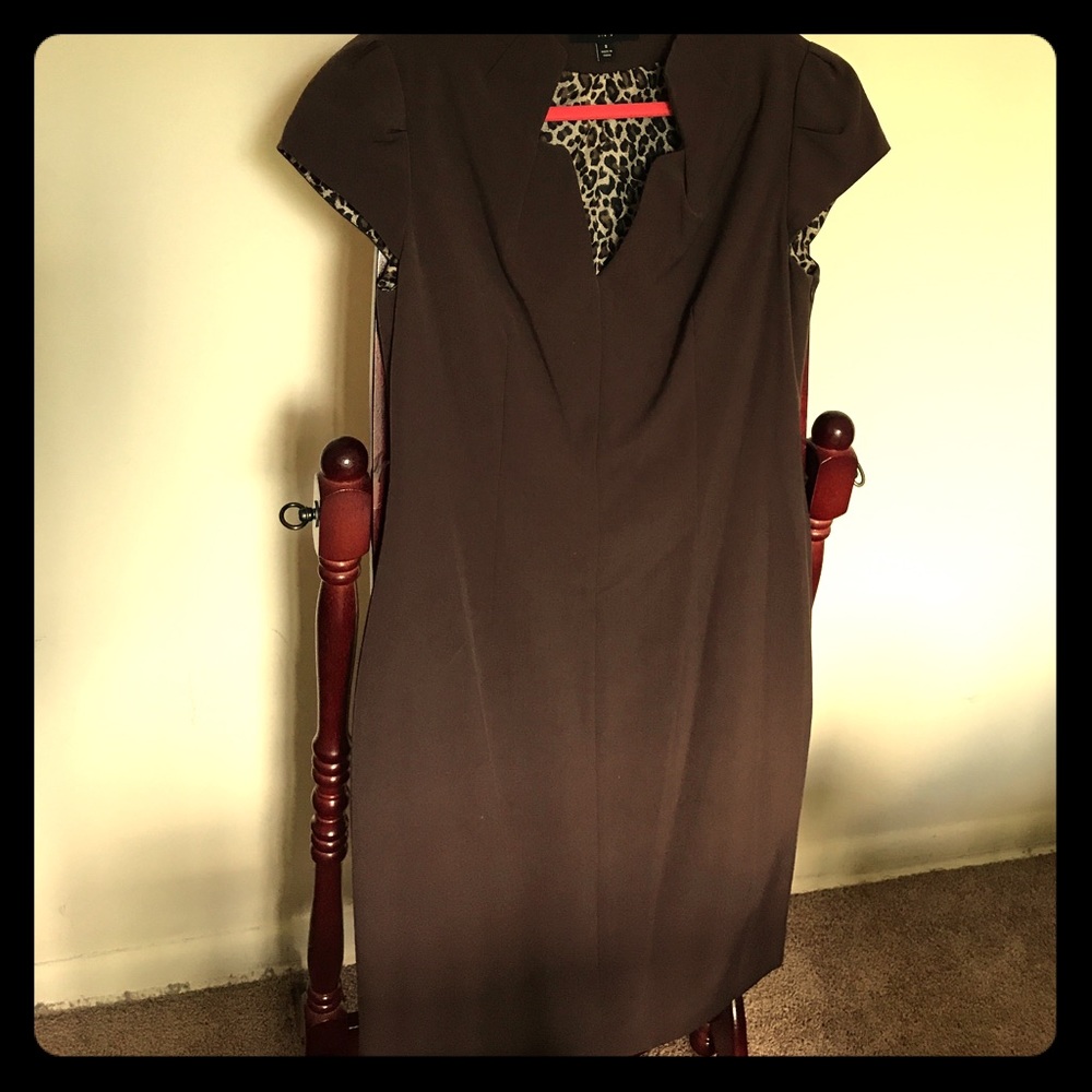 Brown work dress