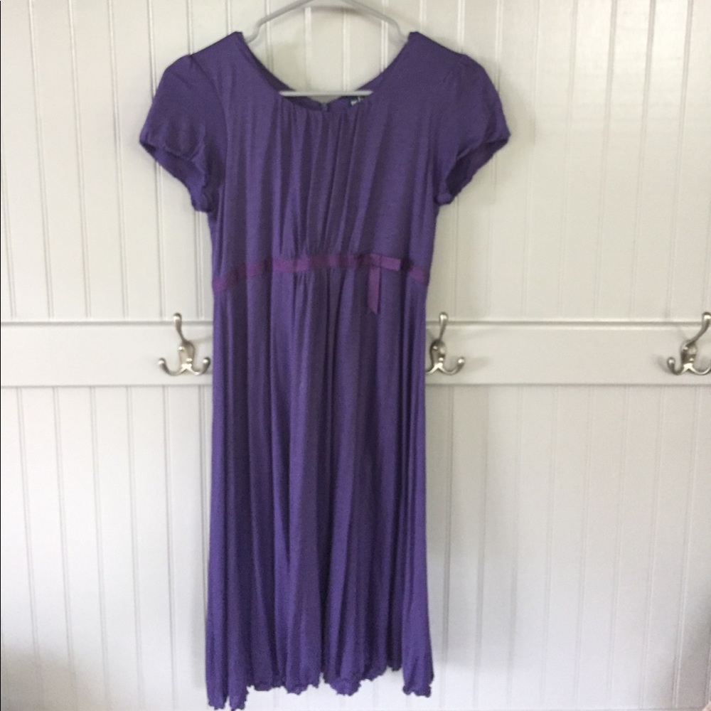 A purple Mini Boden party dress