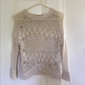 Cream knitted sweater