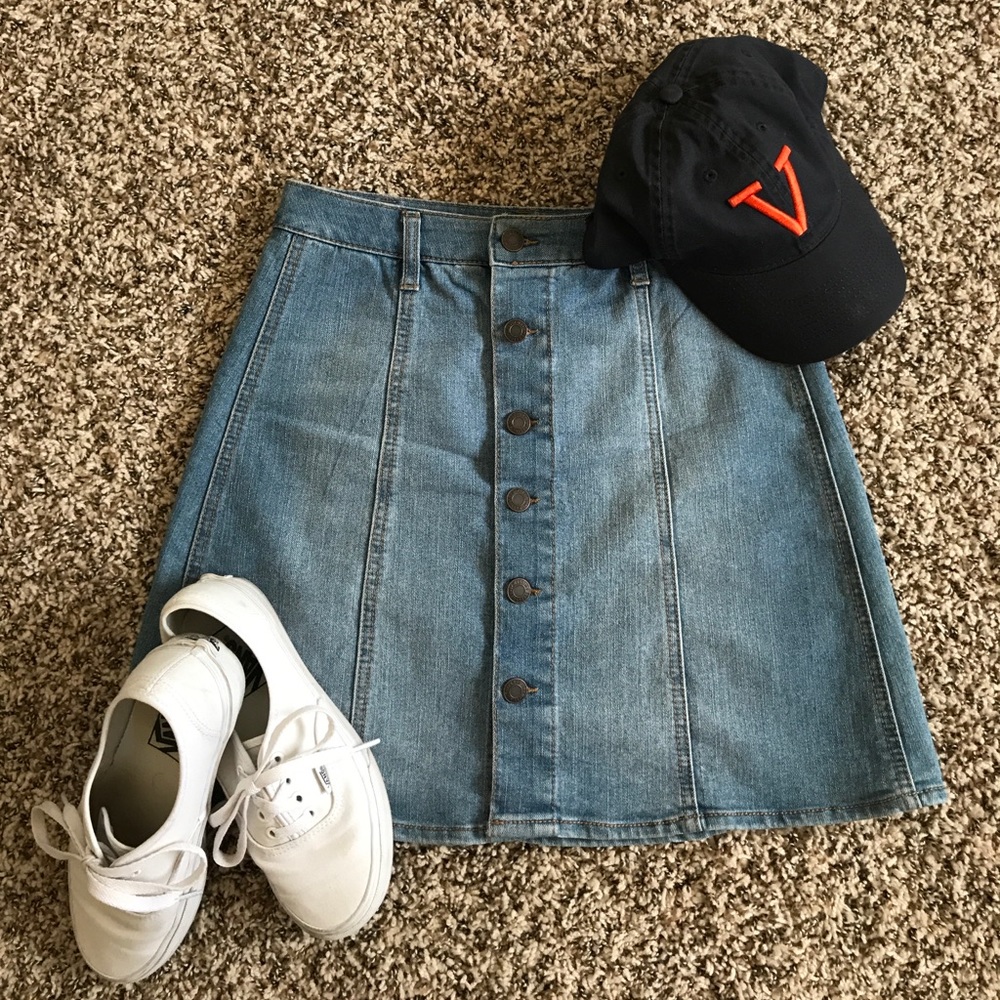 Denim A-line Mini