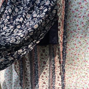 High-low floral skirt