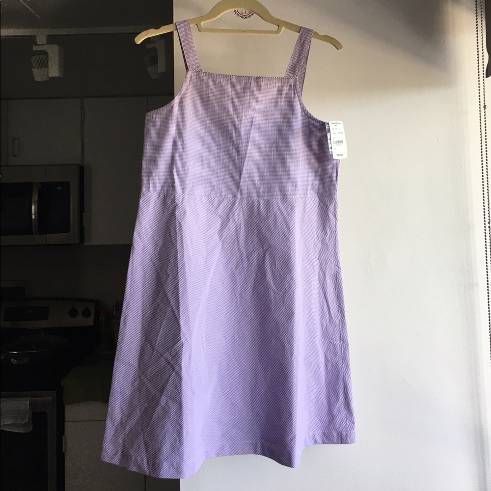 Brooks Brothers lilac gingham dress