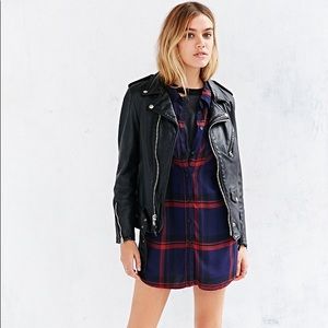 BDG UO Waterfall Plaid Tunic Shirt Small