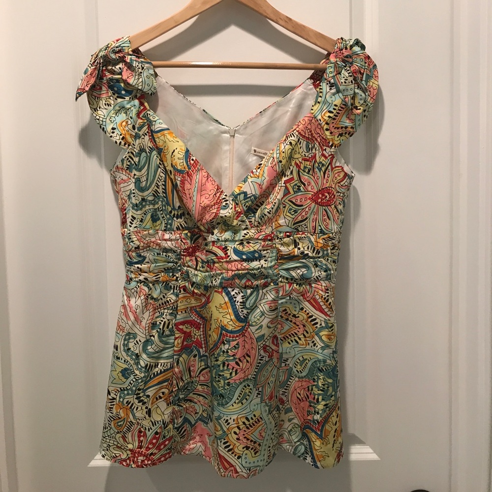 Nanette Lepore women's top, size 6. Multi color