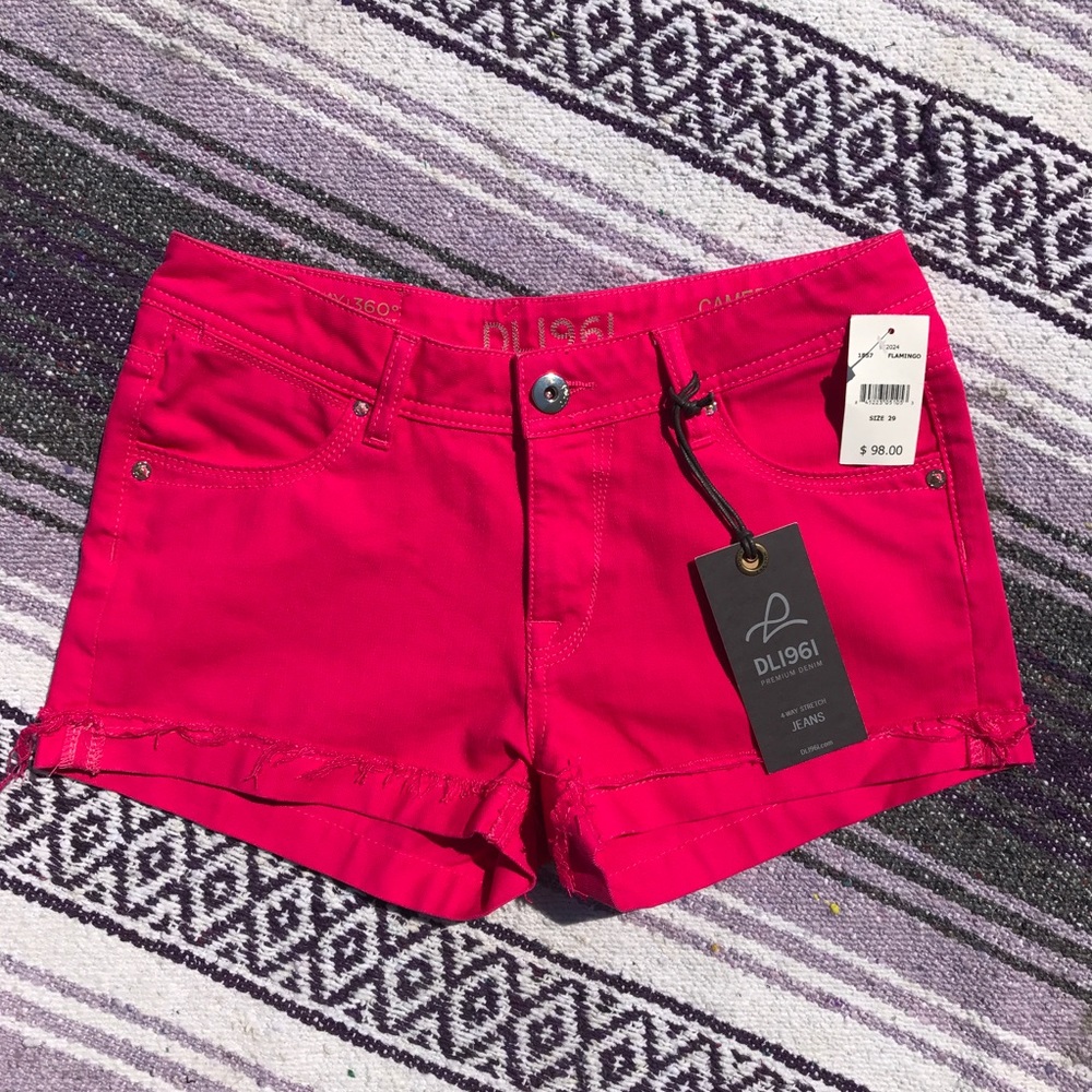 NEVER WORN DL961 denim cutoff cuffed shorts