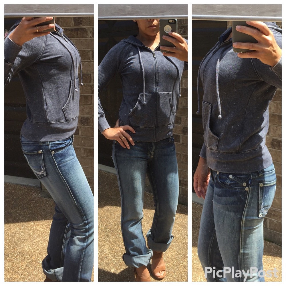 NWT Juicy Couture Slouchy Raglan hoodie Small