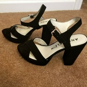 Anne Klein Lalima Black Suede Heel