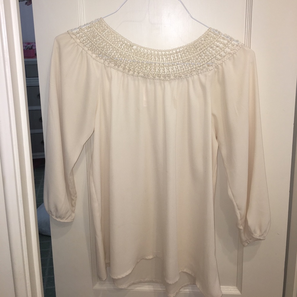 xhilaration off white blouse