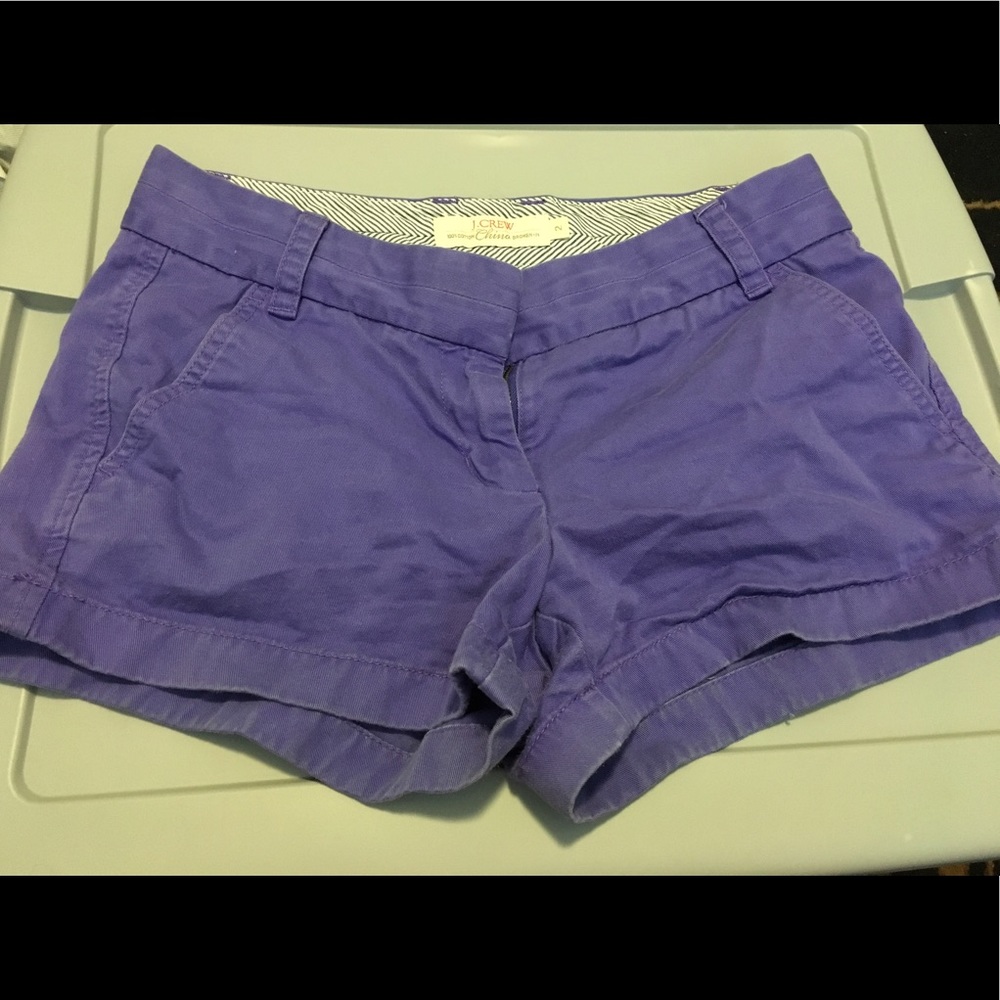 Purple j crew chinos size 2 with 3" inseam