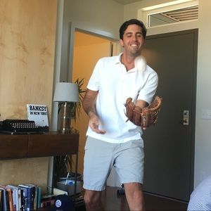 Merona men's white polo size M