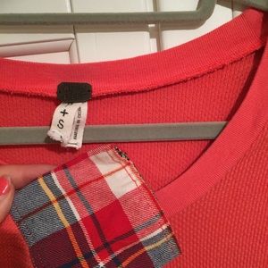 Free people waffle long sleeve top