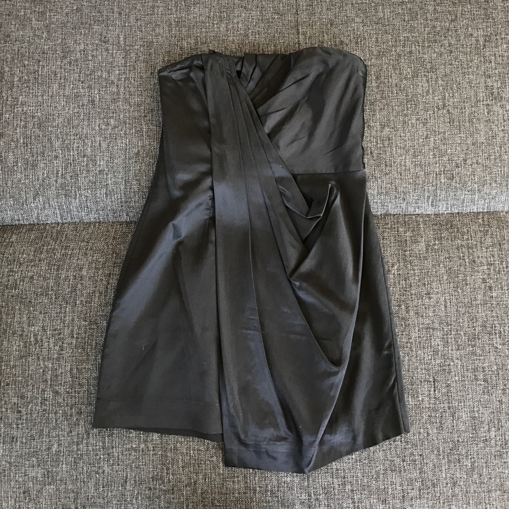 Black silk dress