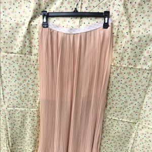 Light pink maxi skirt