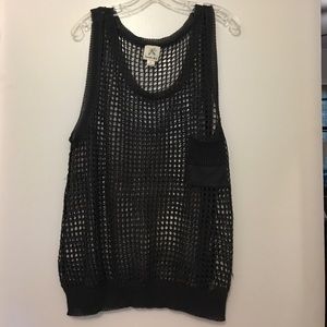 Sleeveless knit tank