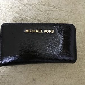 Black Leather Michael Kors Wallet