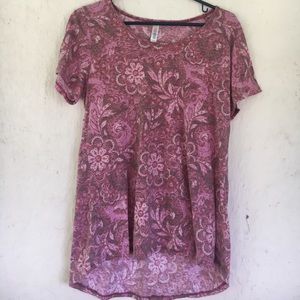 Floral and Paisley LuLaRoe Classic Tee size M