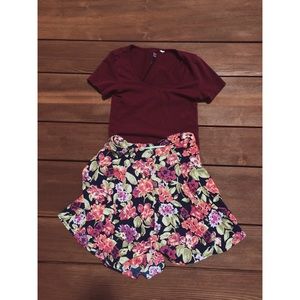 Kimchi Blue Floral Skirt