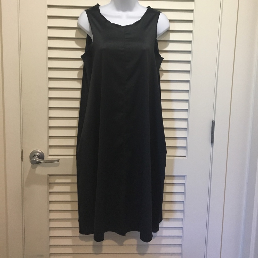 Jean Paul Gaultier black silky dress