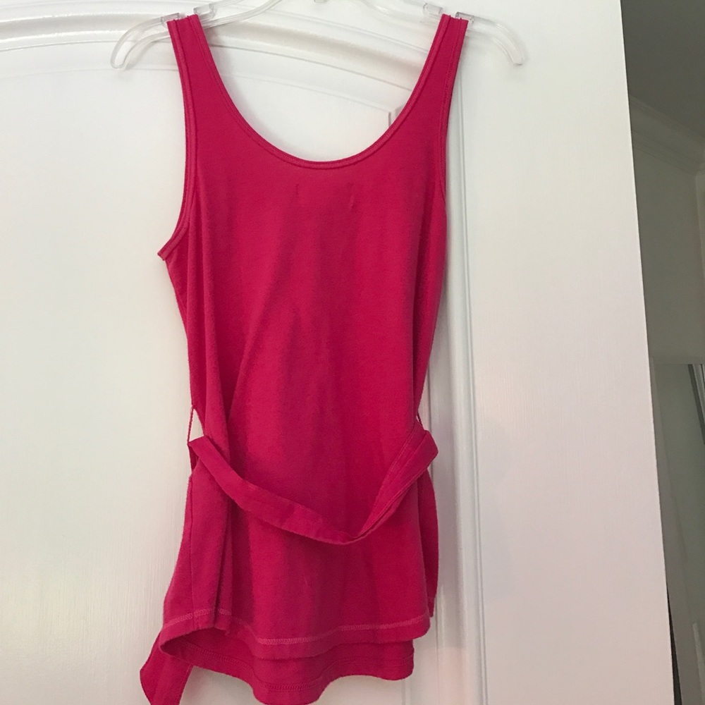 Pink Ruffled Tank - Picture 2 of 4