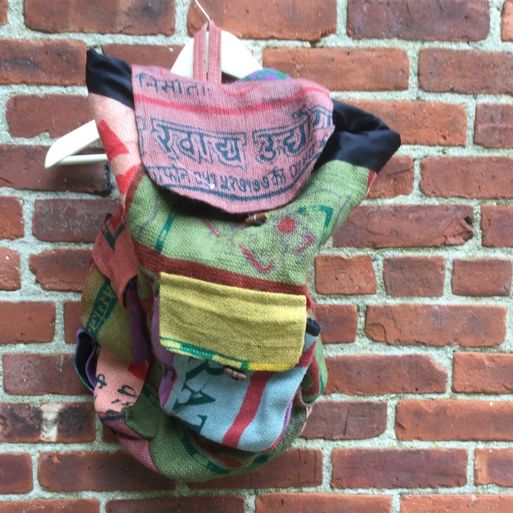 One of a Kind Recycled Book Bag NWT