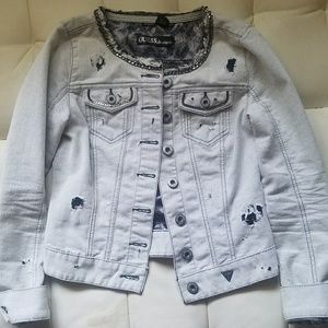 Distressed Guess Jeans  Denim Jacket
