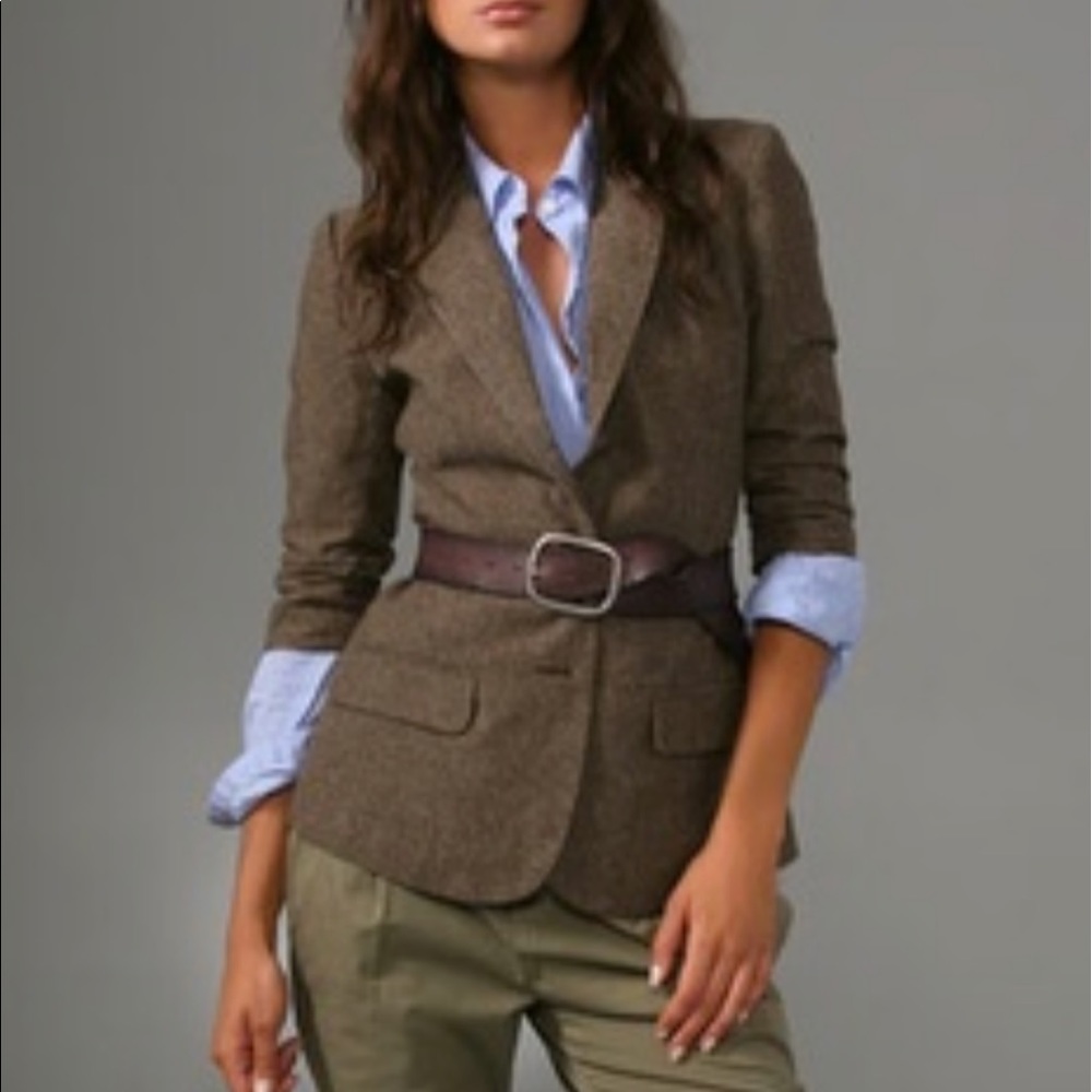 Brown tweed blazer
