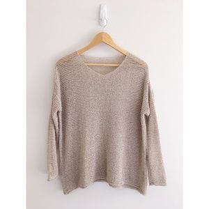 Loose Knit Scoop Neck Sweater