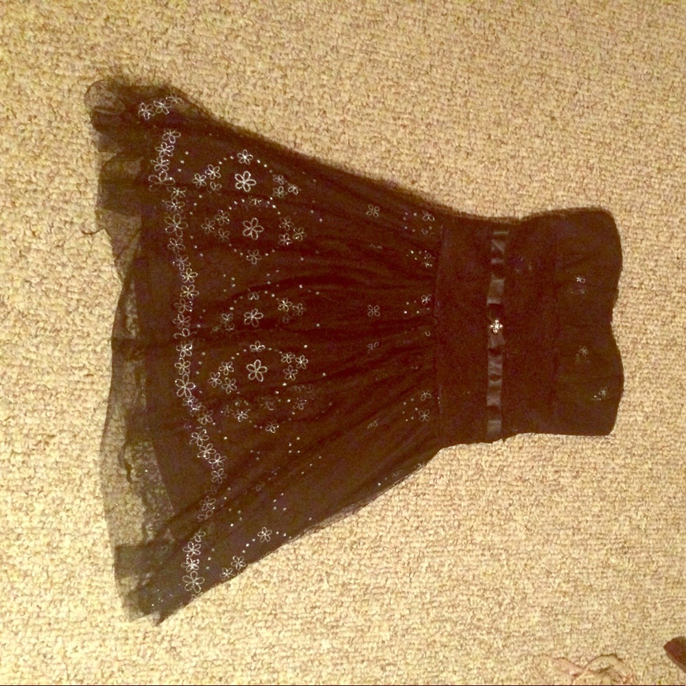 Black party dress short