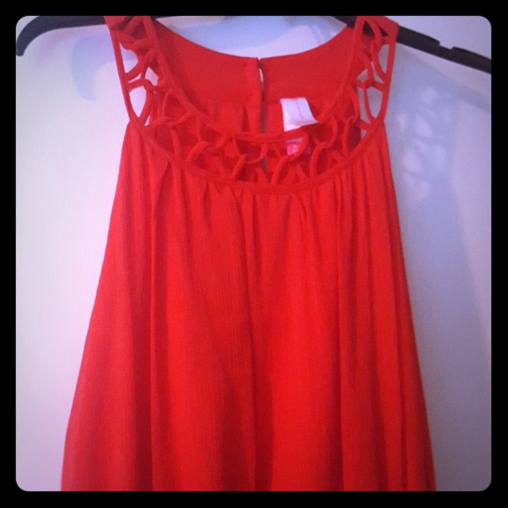 red dress