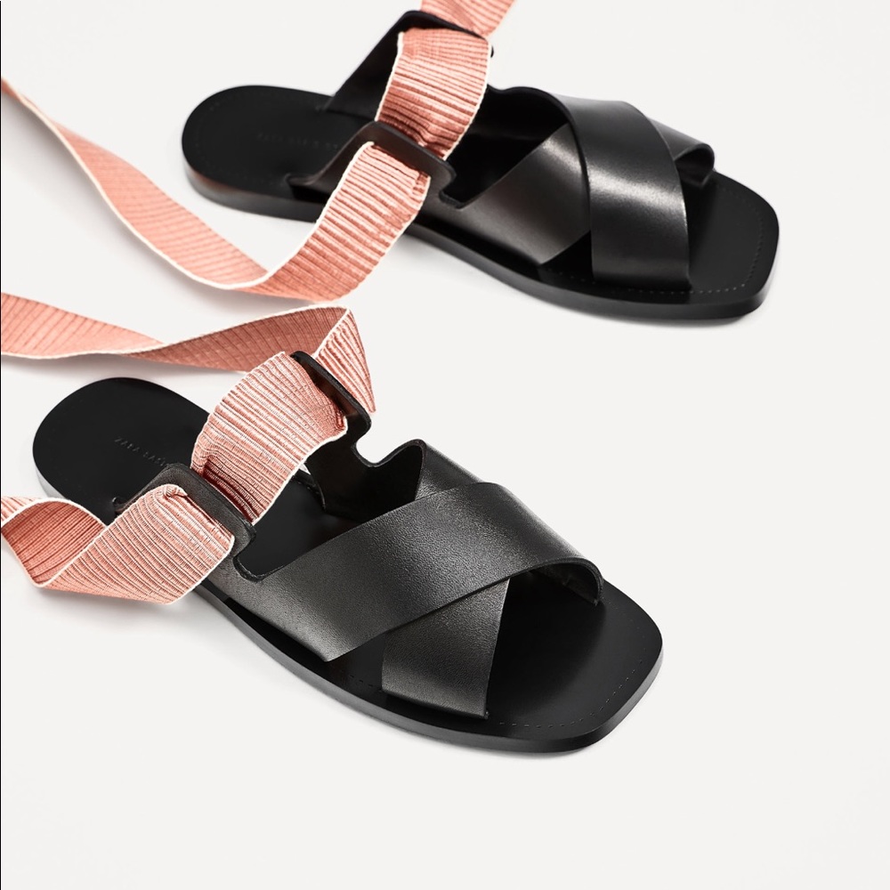 ZARA Leather Sandals with 2 strap option