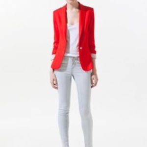 Red Blazer Zara.