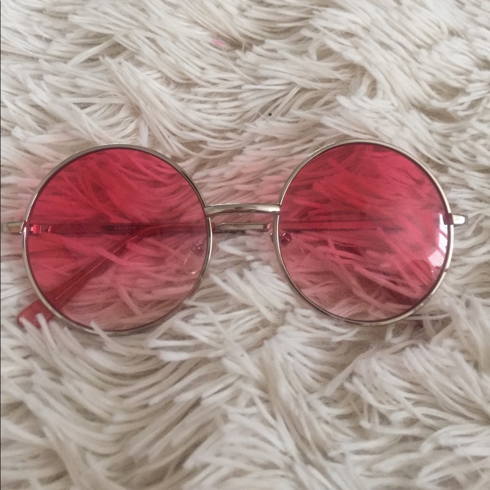 Pink Circular Sunnies
