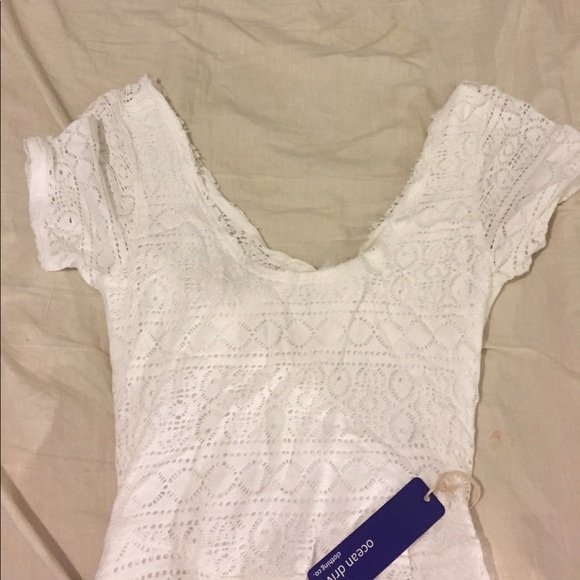 🆑FINAL PRICE‼️ White lace dress with open back and short sleeves - Picture 6 of 6