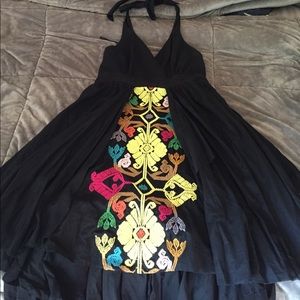 Anthropologie embroidered print Floreat dress s12