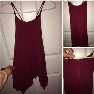 Rue 21 Flowy Ribbed Halter Top
