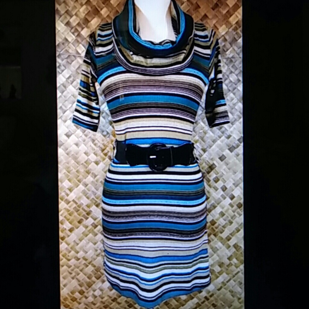 NWT - DELIRIOUS Women's Droopy Collar Dress. Small
