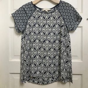 Ann Taylor Loft short sleeve blouse