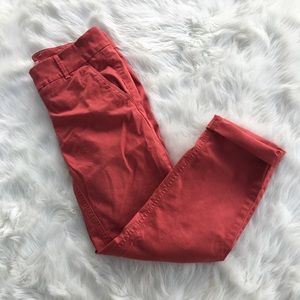 Red LOFT Marisa Chino Pants