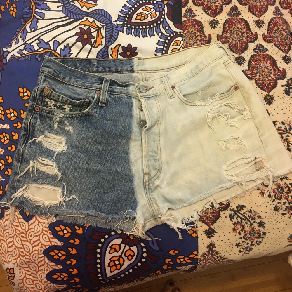 Vintage Levi's cutoff denim shorts