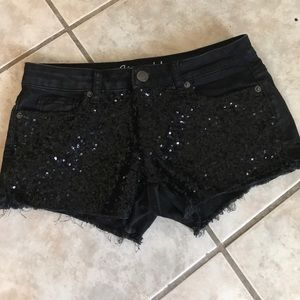 Sequin front shorty shorts from Aeropostale