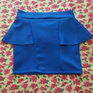 Blue skirt