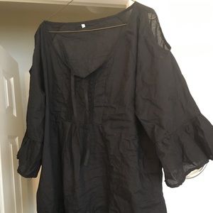 BNWOT Black Plus Size Top