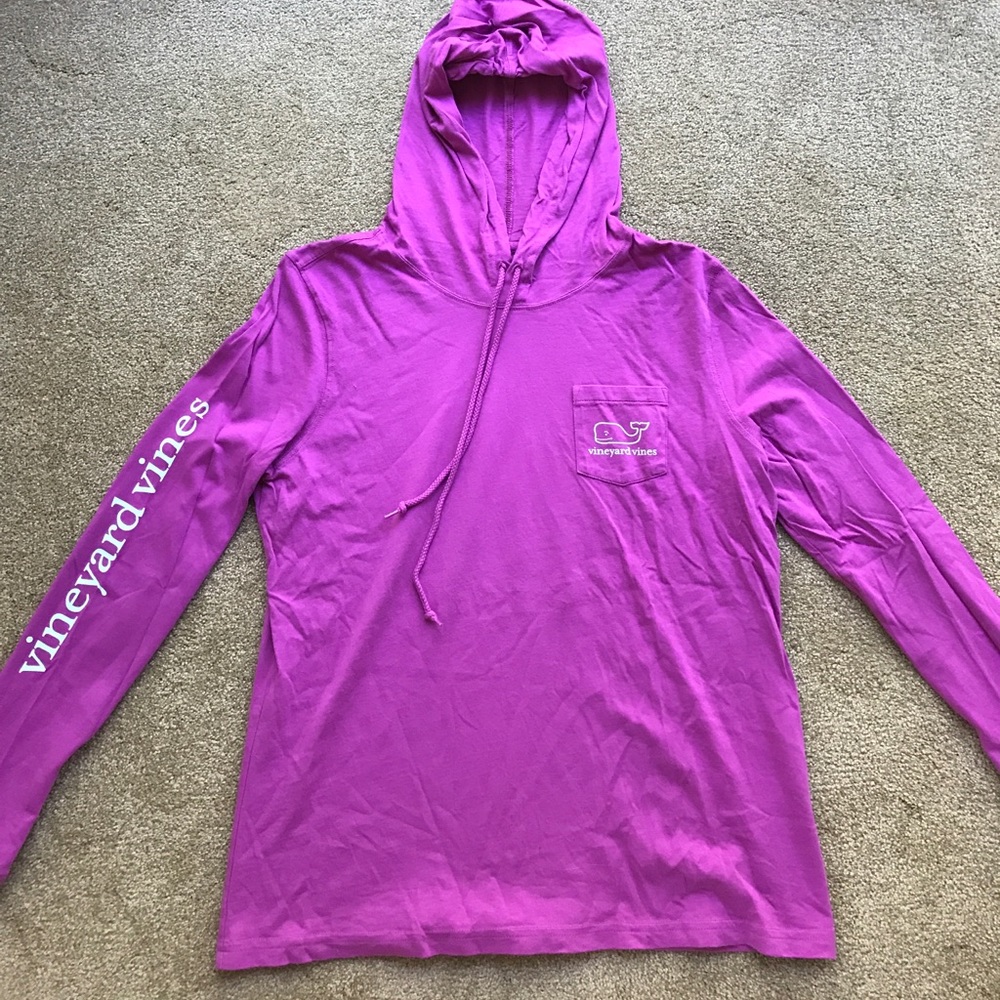 Vineyard Vines Purple Hoodie Logo Long Sleeve