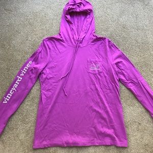 Vineyard Vines Purple Hoodie Logo Long Sleeve