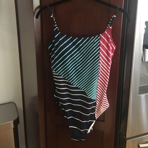 Calvin Klein striped swimsuit