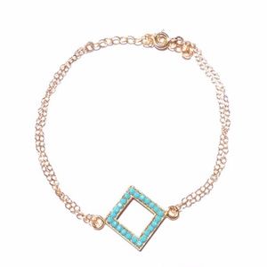Free People Gold and Turquoise Bracelet