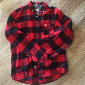 Abercrombie kids boys buffalo check shirt