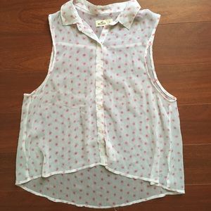 🖤 Flowy Hollister tank